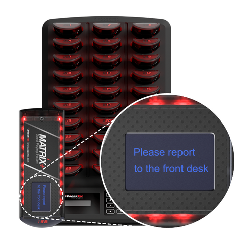 Oproepsysteem Matrix met 10 OLED-scherm tekstpagers