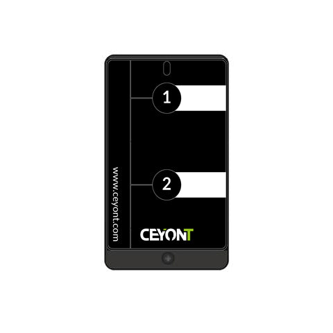 Tafelunit met twee knoppen