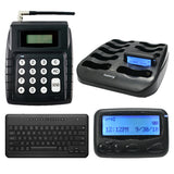 Tekstpager oproepsysteem met zes tekstpagers.