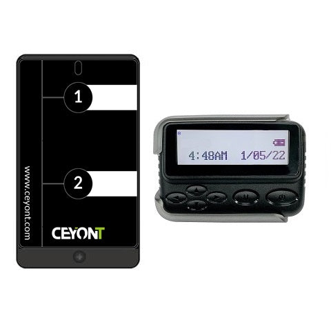 Paskamer Oproepsysteem met 2 knoppen en tekstpager A9